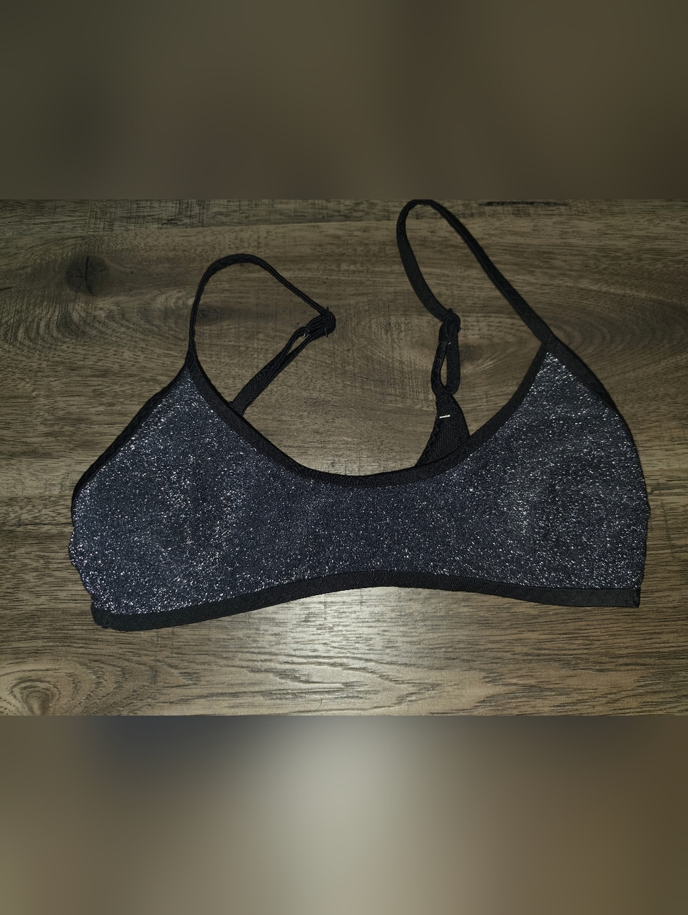aerie Sparkle Black Bralette